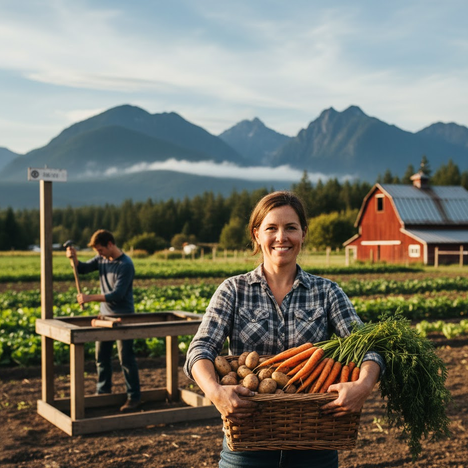 small farm startup Vancouver Island